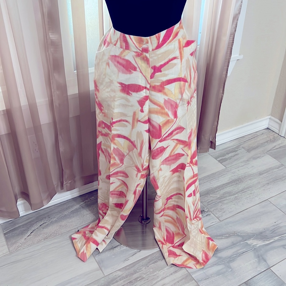 Chicos linen tropical pants